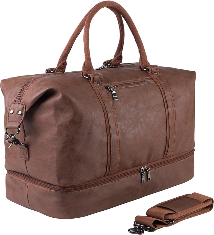 52L Waterproof  Overnight Weekendrt Carry On Custom Tote Duffel Travel Bag with Shoe Pouch