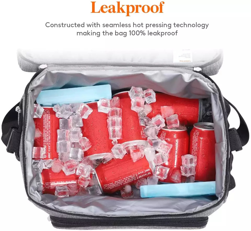 Soft Sided Custom Insulated Cooler Bag For Groceries Lunch Box Tote Office 24 Can