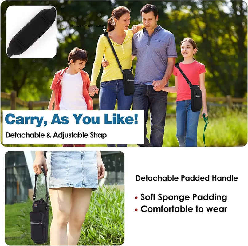 3.3 X 10.6 Inches Waterproof Neoprene Water Bottle Holder Travel Insulated Portable Thermal