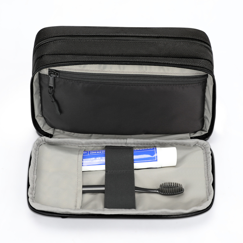 Travel Custom Toiletry Bag Organizer Bag Eco Friendly Hanging Cosmetic Organizer 3 Layers