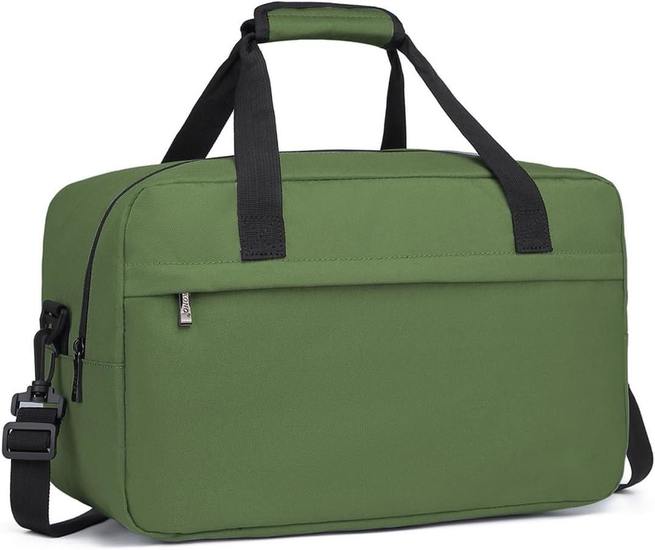 Zipper 20L Under Seat Carry On Sports Tote Gym Weekender Overnight Bag For Men Women