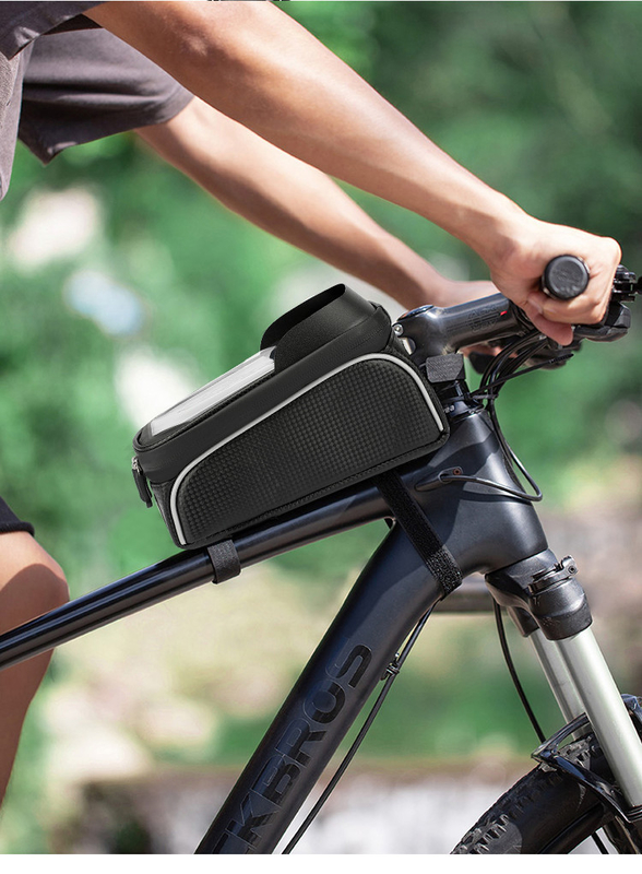 OEM or ODM Waterproof Bike Phone Bag Front Frame Bicycle Bag Pouch 8x3x5