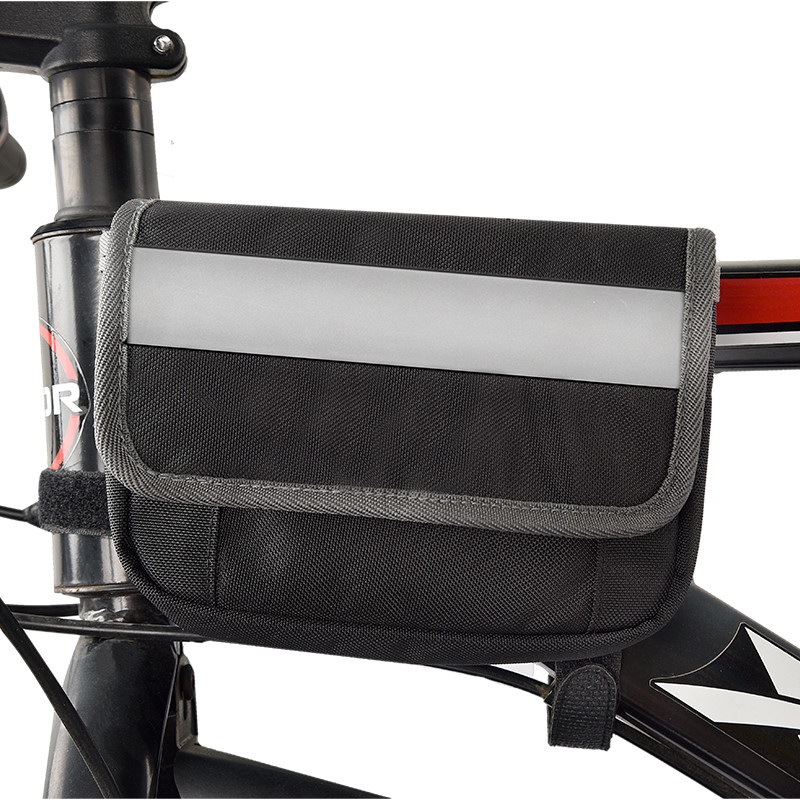 Large Phone Bike Bag OEM Waterproof Rear Under Seat Reflective Strip Pouch For Cycling 7X6X5