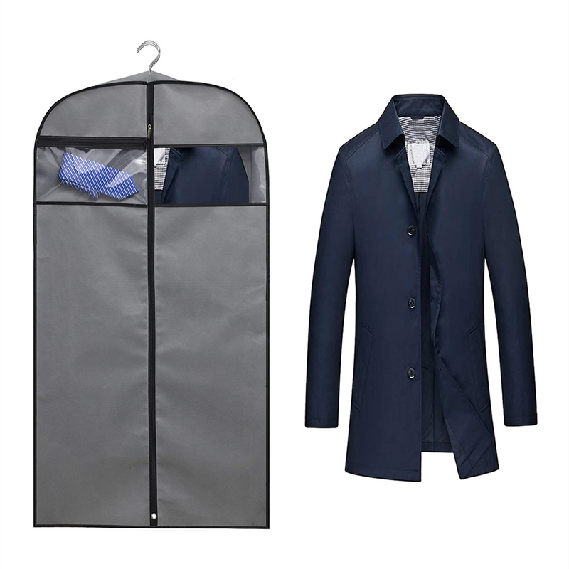 Cloth Lightweight Custom Travel Garment Bag For Suits Protector Hanging Zipper 24x32