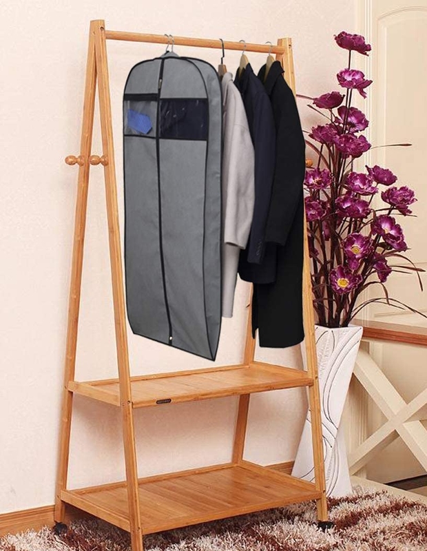 Cloth Lightweight Custom Travel Garment Bag For Suits Protector Hanging Zipper 24x32