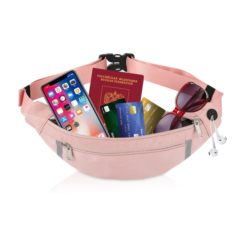 Shoulder Wallet Fanny Pink Custom Waist Bag Hiking Crossbody For Women 12.8X9.6