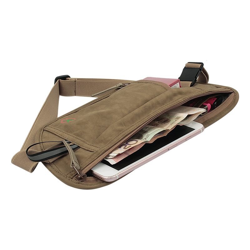 Utility Small Running Pouch Custom Waist Bag Bodypack Case Sports Slim Body 29X14CM