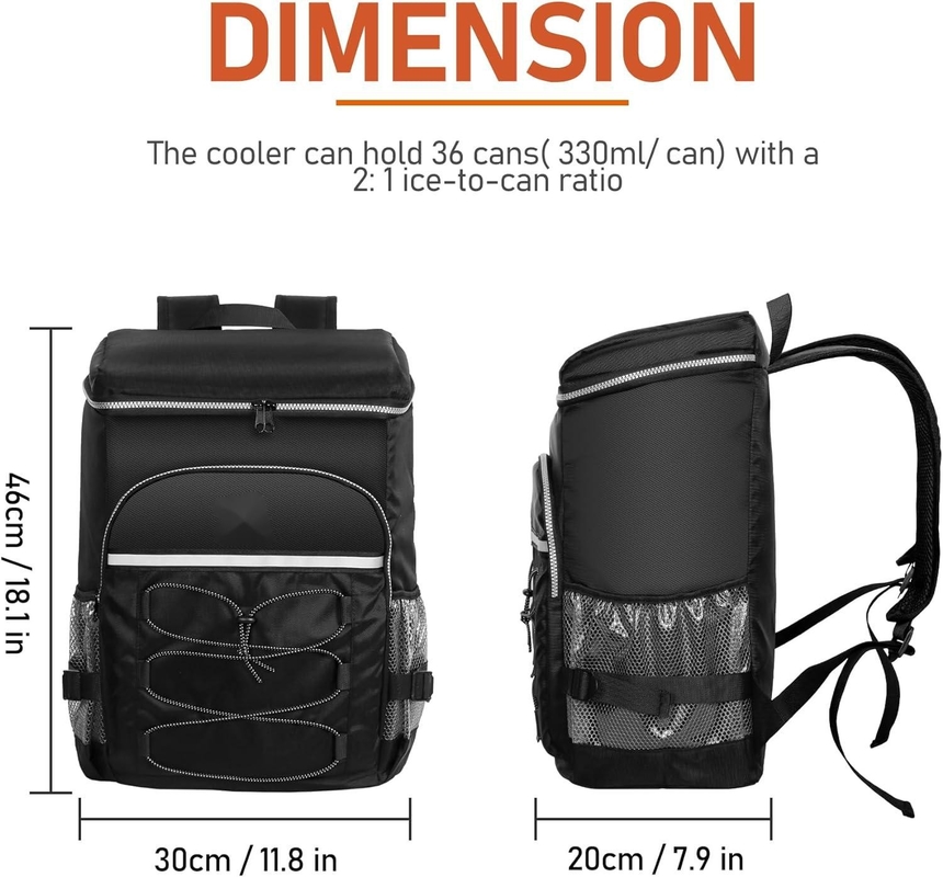 Lightweight Insulated Portable Cooler Bag Water-Resistant For Picnic Camping Beach Hiking BBQ