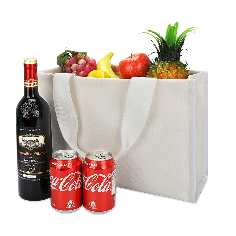 Canvas Tote Bag Custom Shopping Bags Retail Heavy Duty Thick Bottom 4x4x10