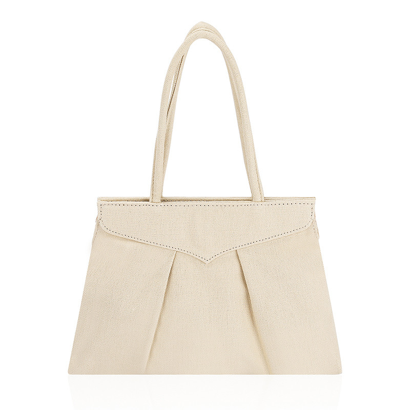 Eco Friendly Reusable Shopping Bags Sustainable Canvas Tote Bags Zipper Button 10x7