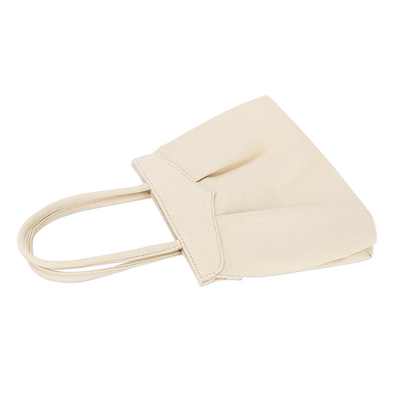Eco Friendly Reusable Shopping Bags Sustainable Canvas Tote Bags Zipper Button 10x7