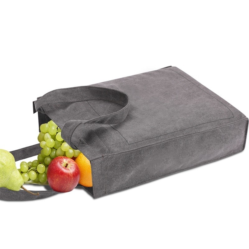 Reusable Eco Friendly Custom Shopping Bags Women'S Canvas Handbags Purses 13X3X16