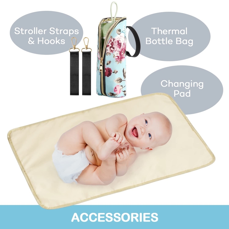 Durable Multifunction Nappy Custom Travel Diaper Bag Large Capacity Waterproof for Mommy and Dad