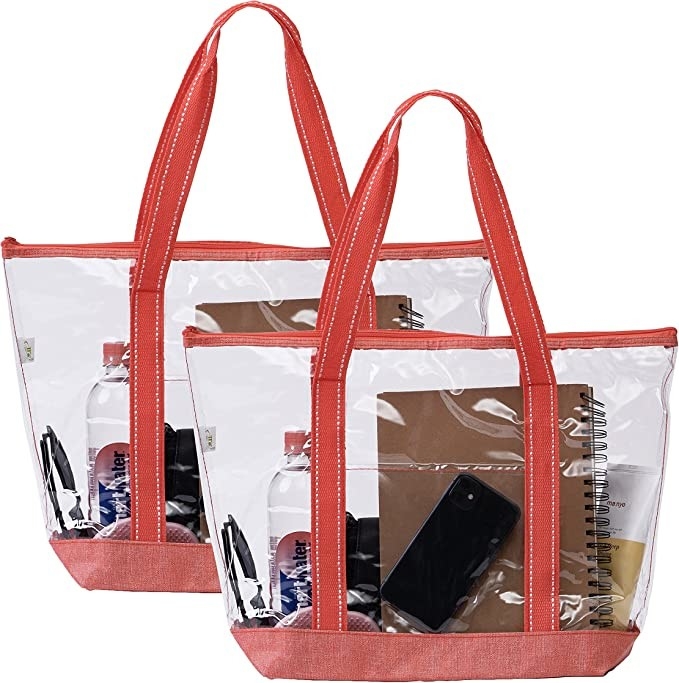14 Inch Custom Shopping Bags With Logo Pvc Clear Tote Bag Stadium Outdoor Pool