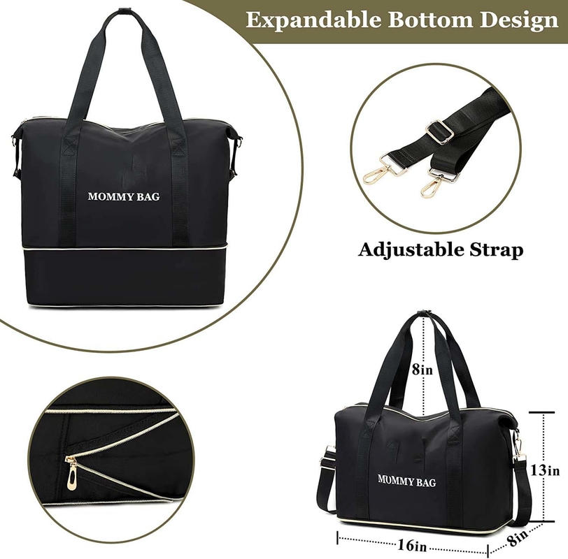 Soft Cute Diaper Tote Bags Small Insulated Bottle Pockets For Newborn Personalized