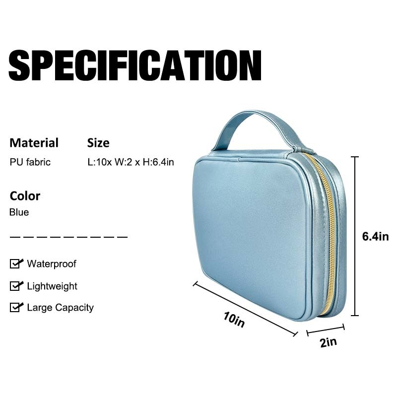 Small Faux Leather Travel Jewelry Storage Bags  Travel Portable BSCI 10x6.4x2