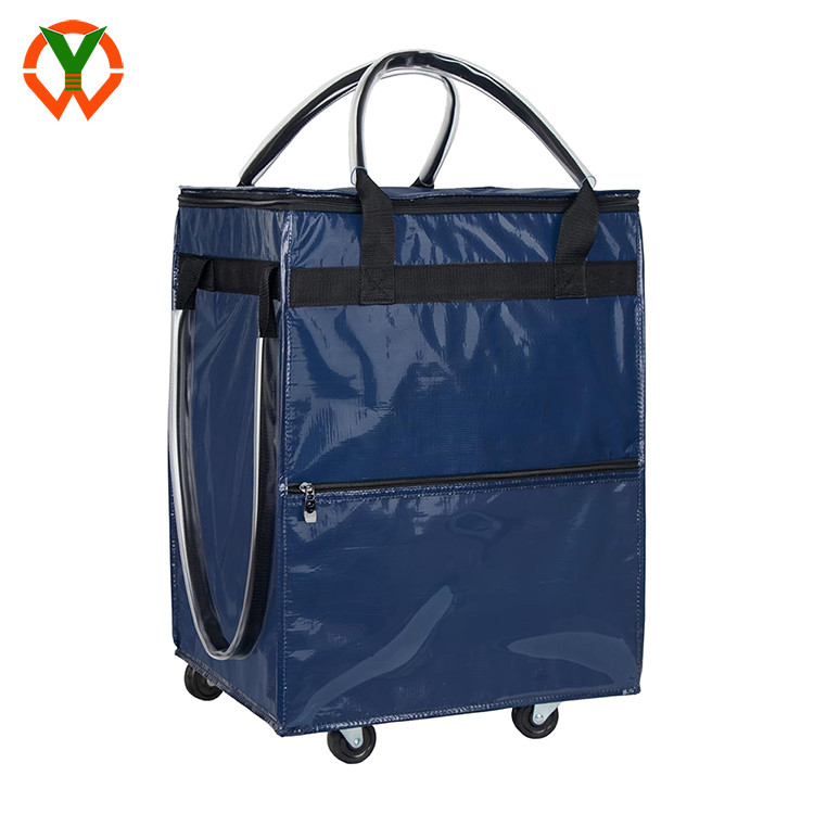 Reusable PP Shopping Cart with Large Capacity Waterproof Foldable Shopping Bag for Shop Travel