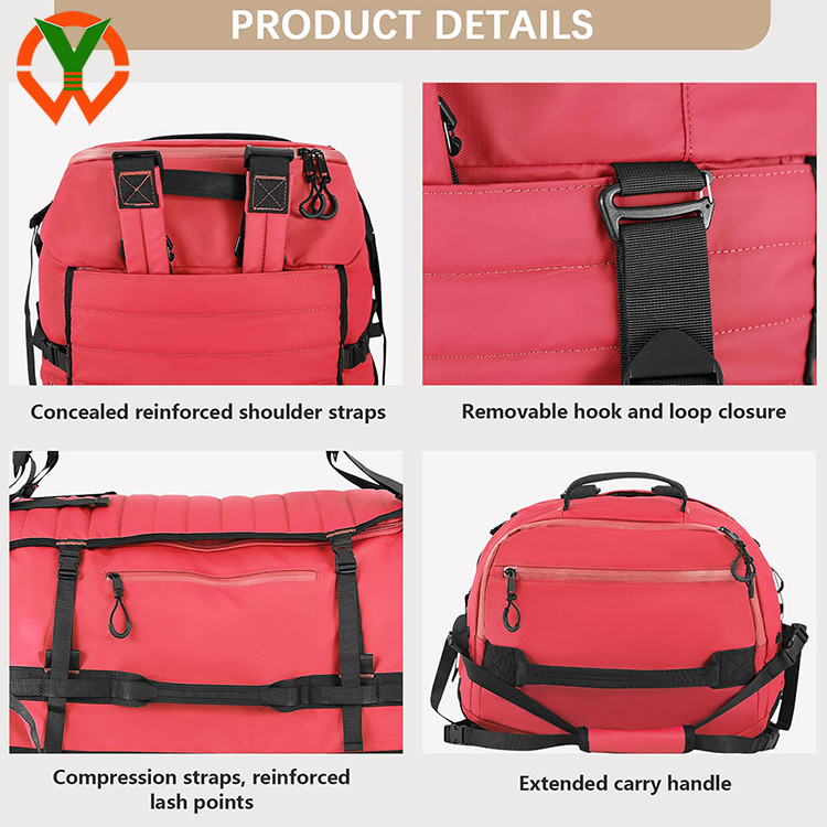Large 86L Waterproof Wheeled Duffel Bag Foldable Travel Bag Design for Convenient Travel